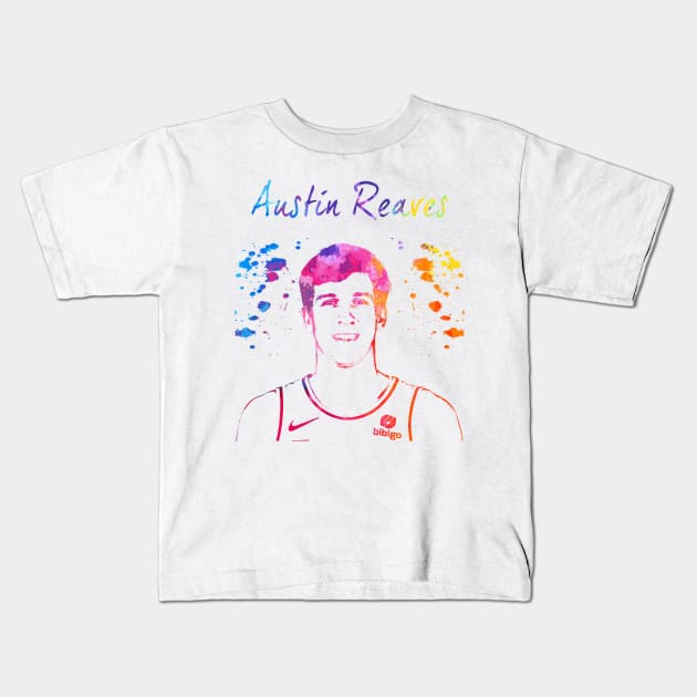 Austin Reaves Kids T-Shirt by Moreno Art